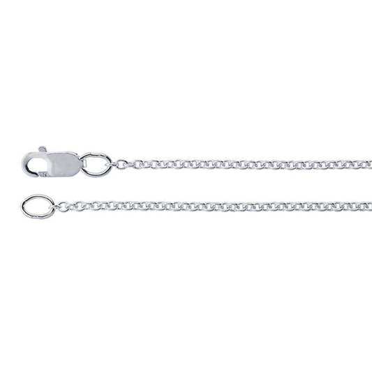 Sterling Silver 1.5mm Round Cable Chain - DV Jewelry Designs #