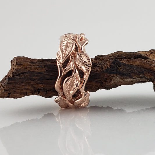 Wide Leaf and Vine Statement Ring - DV Jewelry Designs #